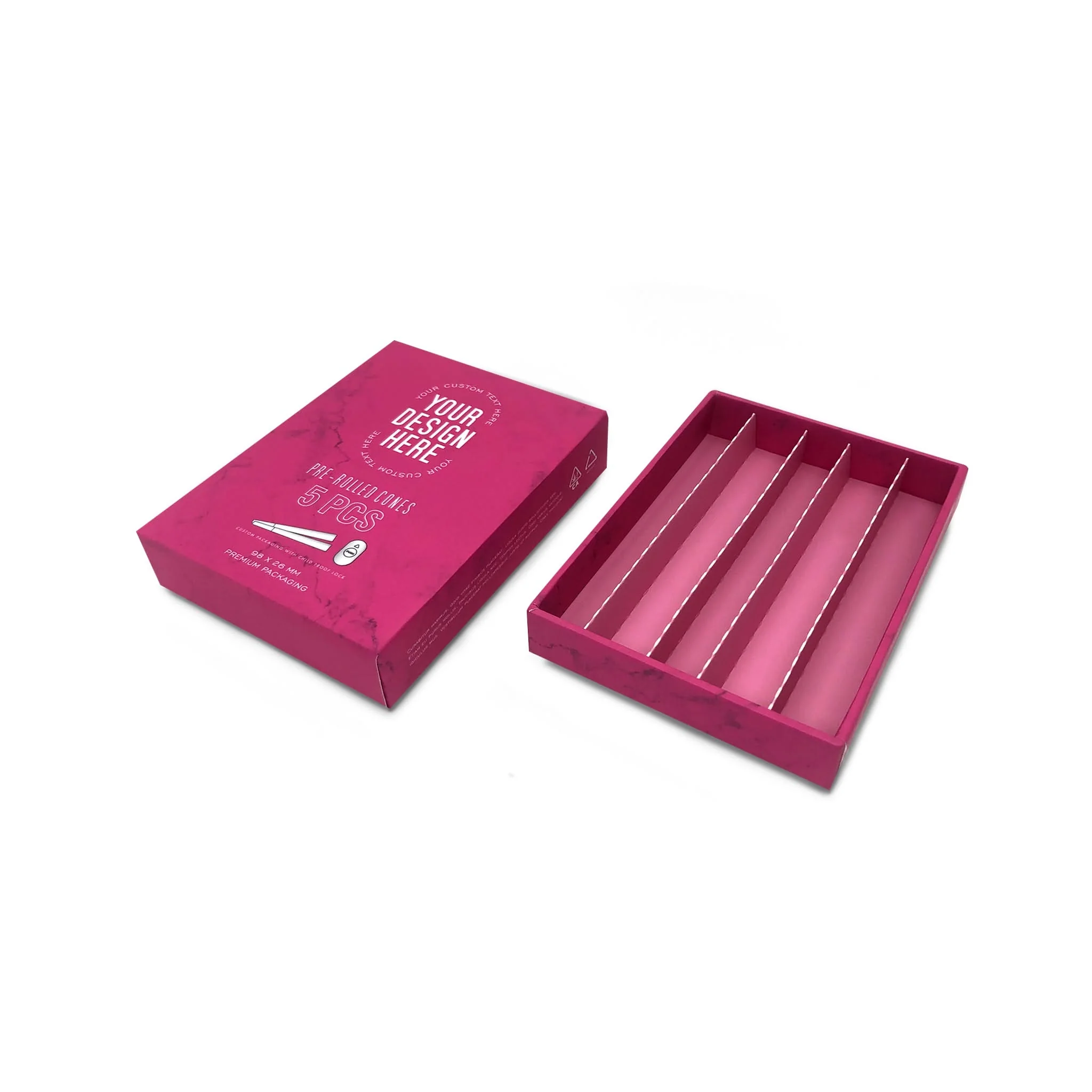 Custom Pre Rolled Turned Edge Box 5PK 98 Size - Image 3