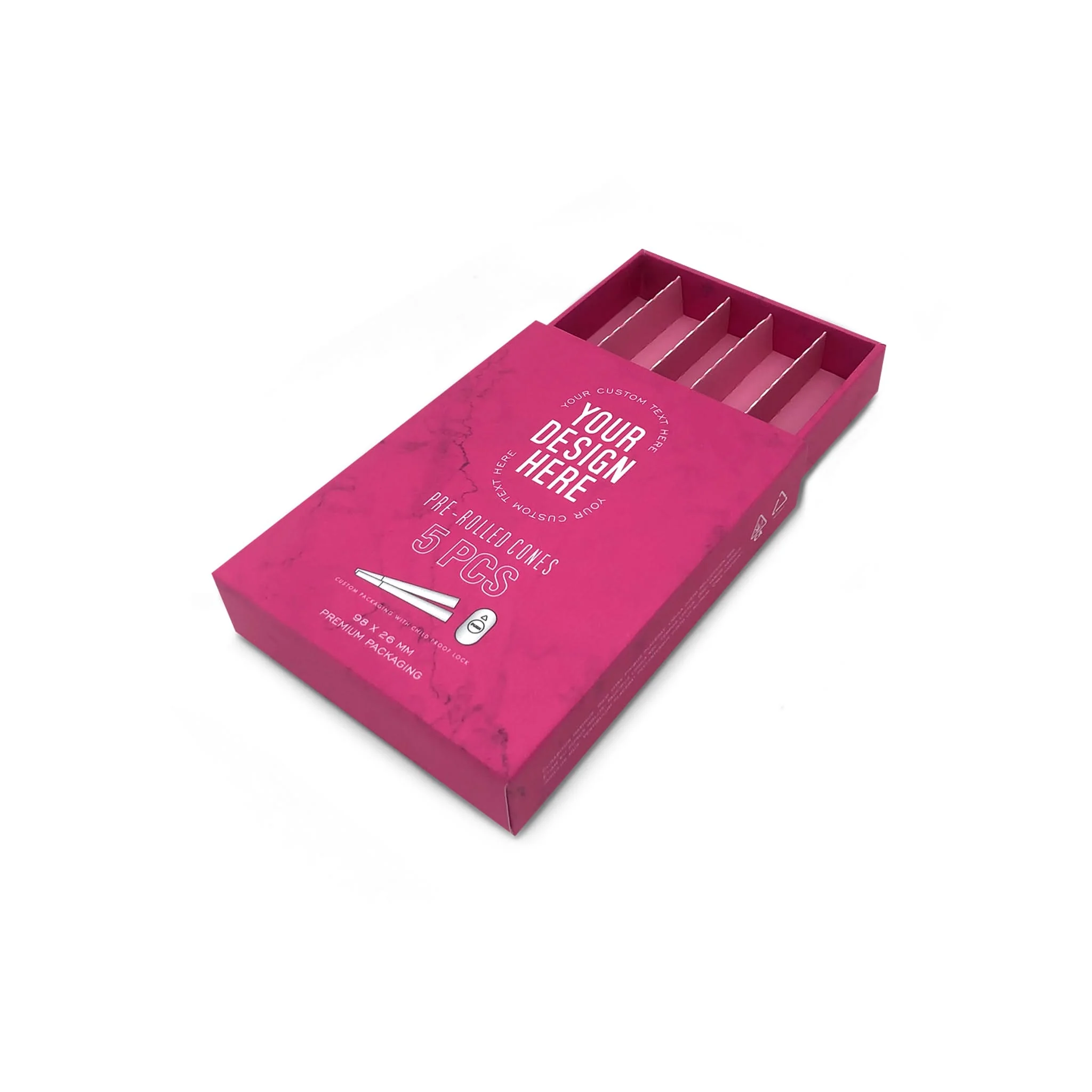 Custom Pre Rolled Turned Edge Box 5PK 98 Size - Image 4