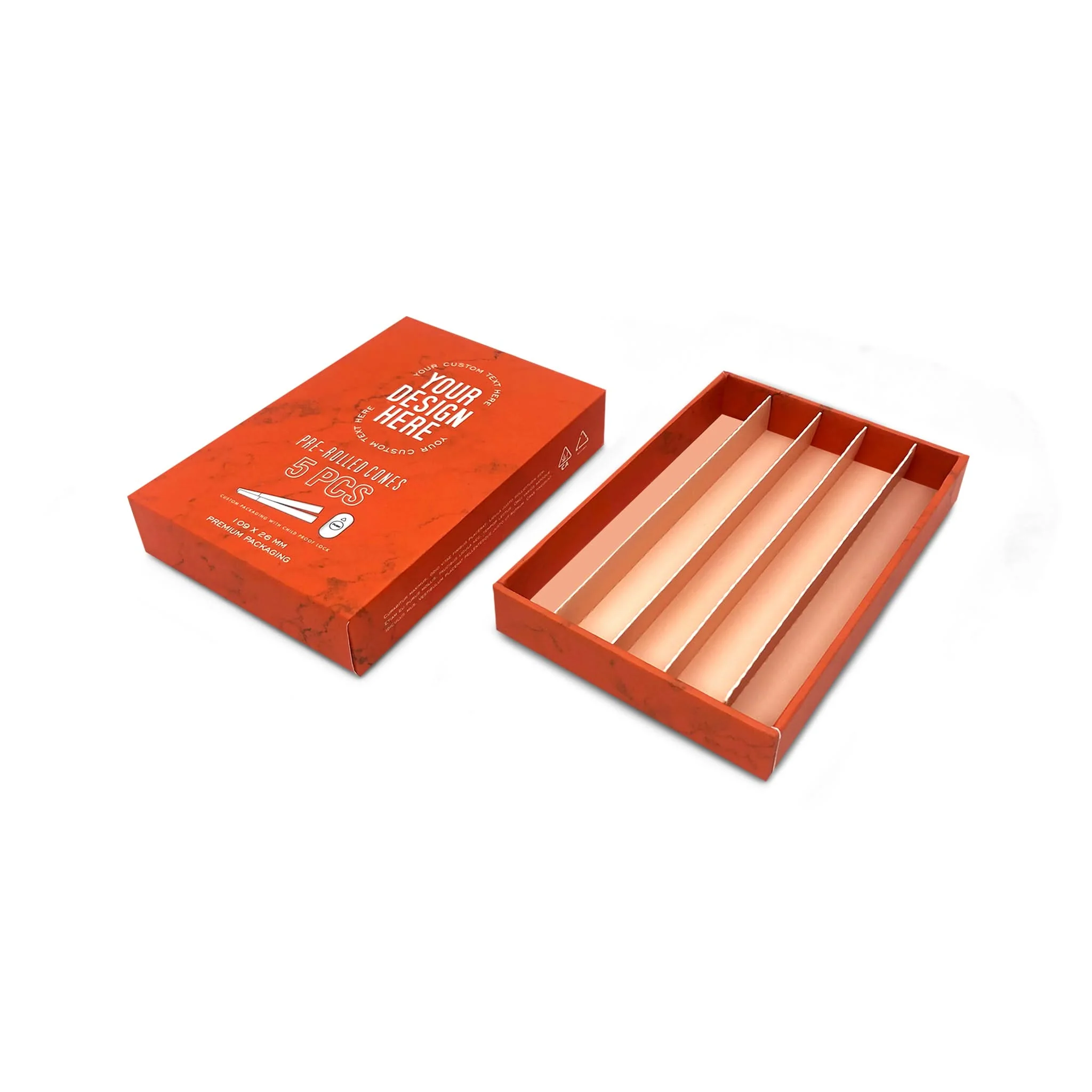 Custom Pre Rolled Turned Edge Box 5PK King Size - Image 3