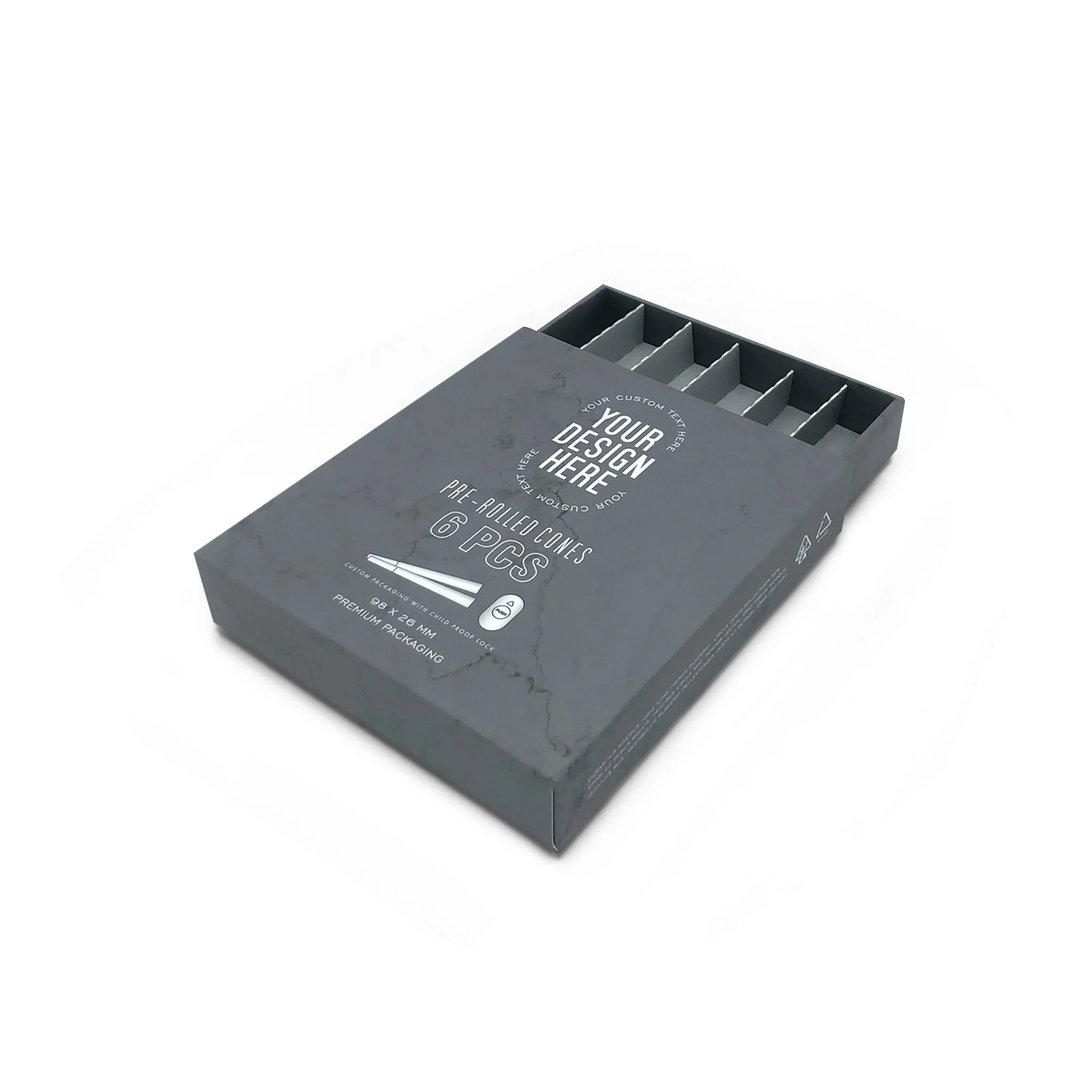 Custom Pre Rolled Turned Edge Box 6PK 98 Size - Image 4