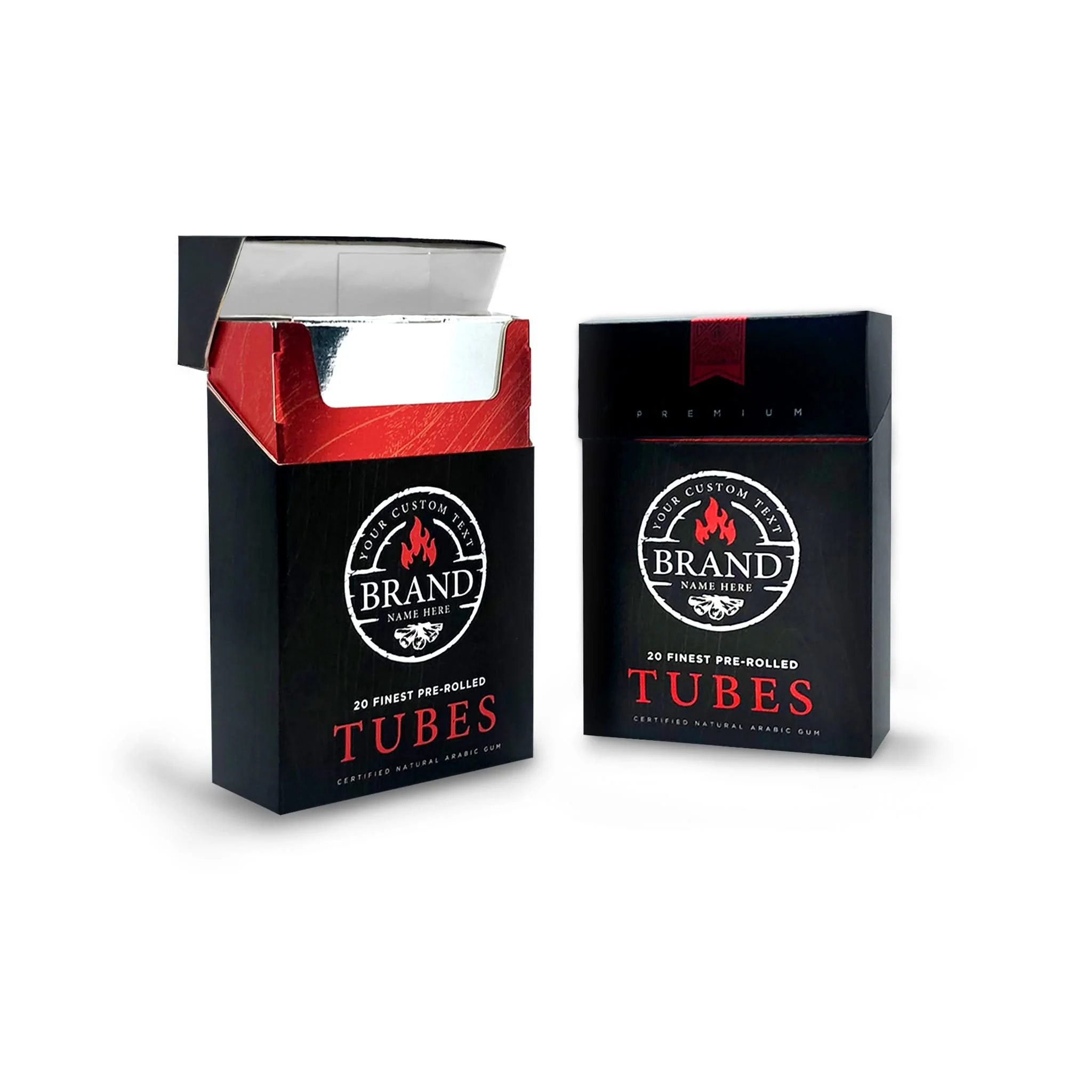 Custom Printed Tube Ciggy Flip Box Packaging - Image 3